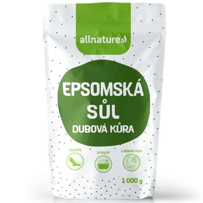 Allnature Epsomská sůl Dubová kůra 1000g