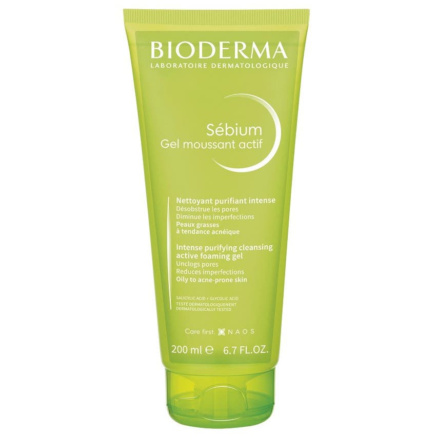 Bioderma Sébium Gel Moussant Actif čisticí gel na akné 200 ml