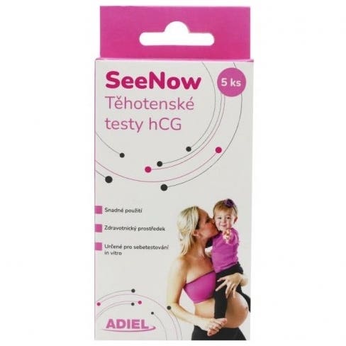 Adiel SeeNow Těhotenské testy hCG 5 ks