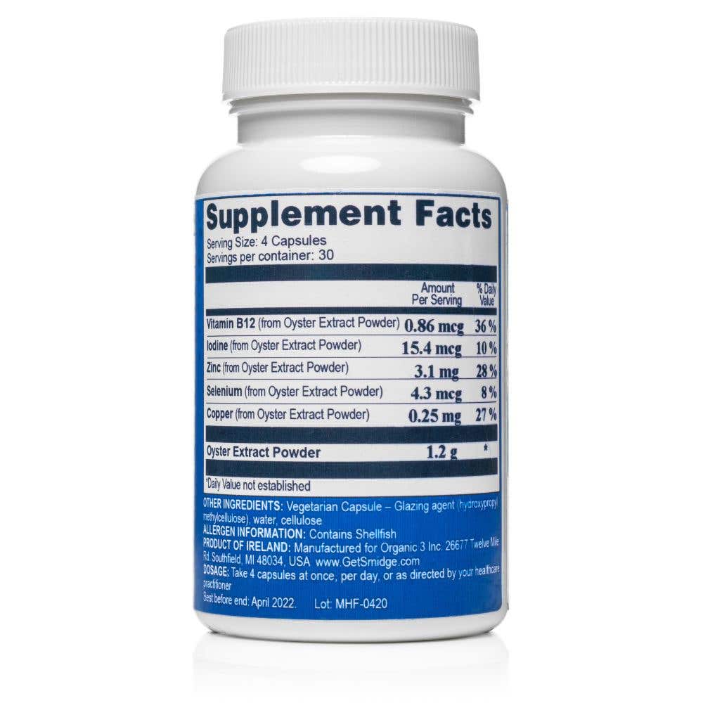 Smidge Oysterzinc zinek z ústřic 120 kapslí Obrázek