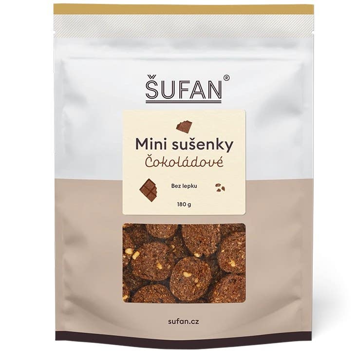 Šufan Mini sušenky – čokoládové 180 g