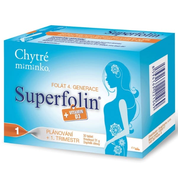 Chytré miminko Superfolin 1 30 tablet