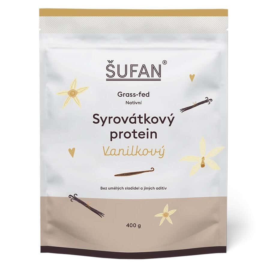 Šufan Syrovátkový protein – vanilkový 400 g