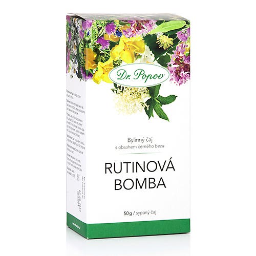 Dr. Popov Rutinová bomba bylinný čaj sypaný 50 g Dr. Popov Rutinová bomba bylinný čaj sypaný 50 g