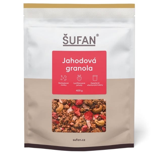 Šufan Granola Jahodová 400 g Obrázek