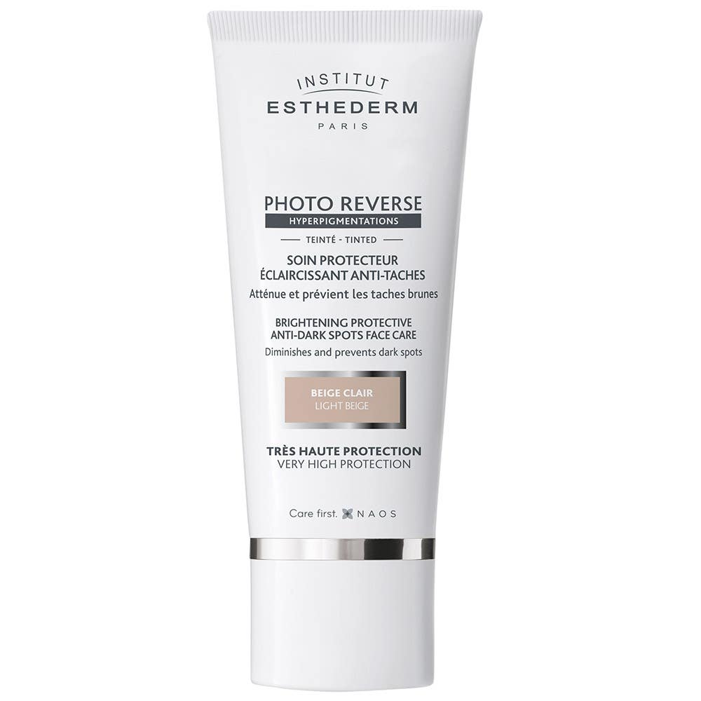 Institut Esthederm Photo Reverse - Opalovací krém proti pigmentovým skvrnám (odstín světlá béžová) 50ml