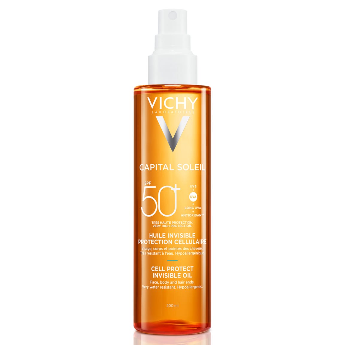 Vichy Capital Soleil Neviditelný olej SPF 50+ 200 ml
