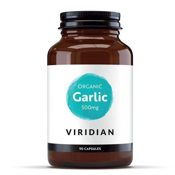 VIRIDIAN Garlic 500 mg Organic 90 kapslí