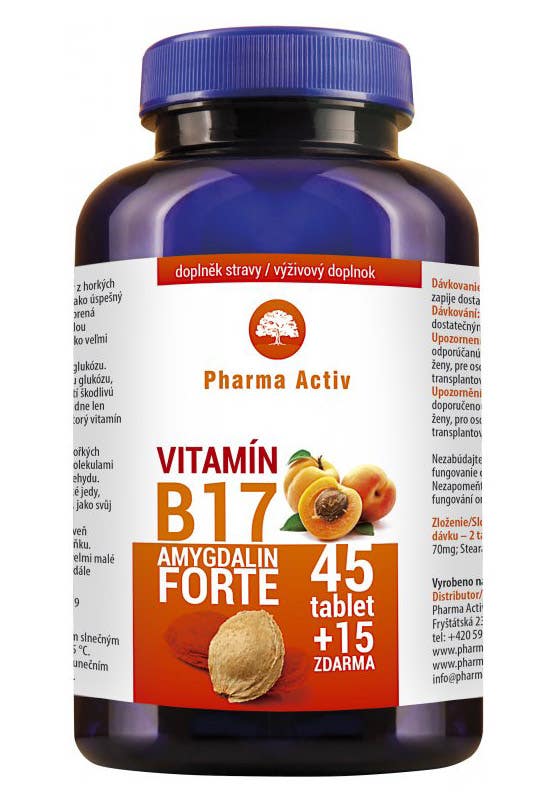 B17 Amygdalin Forte tbl.45+15 koupíte na Vitalpoint.cz
