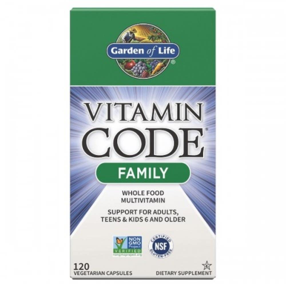 Garden of Life RAW Vitamin Code Family komplexní multivitamín 120 cps