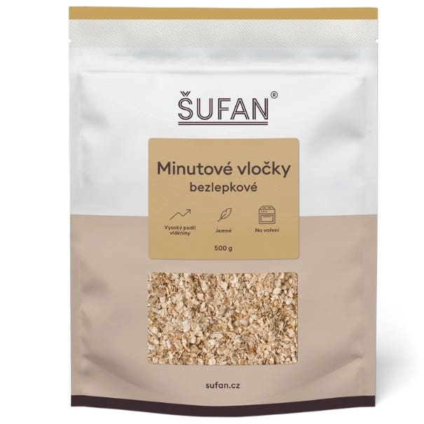 Šufan Ovesné vločky s klíčky bezlepkové 500 g Obrázek