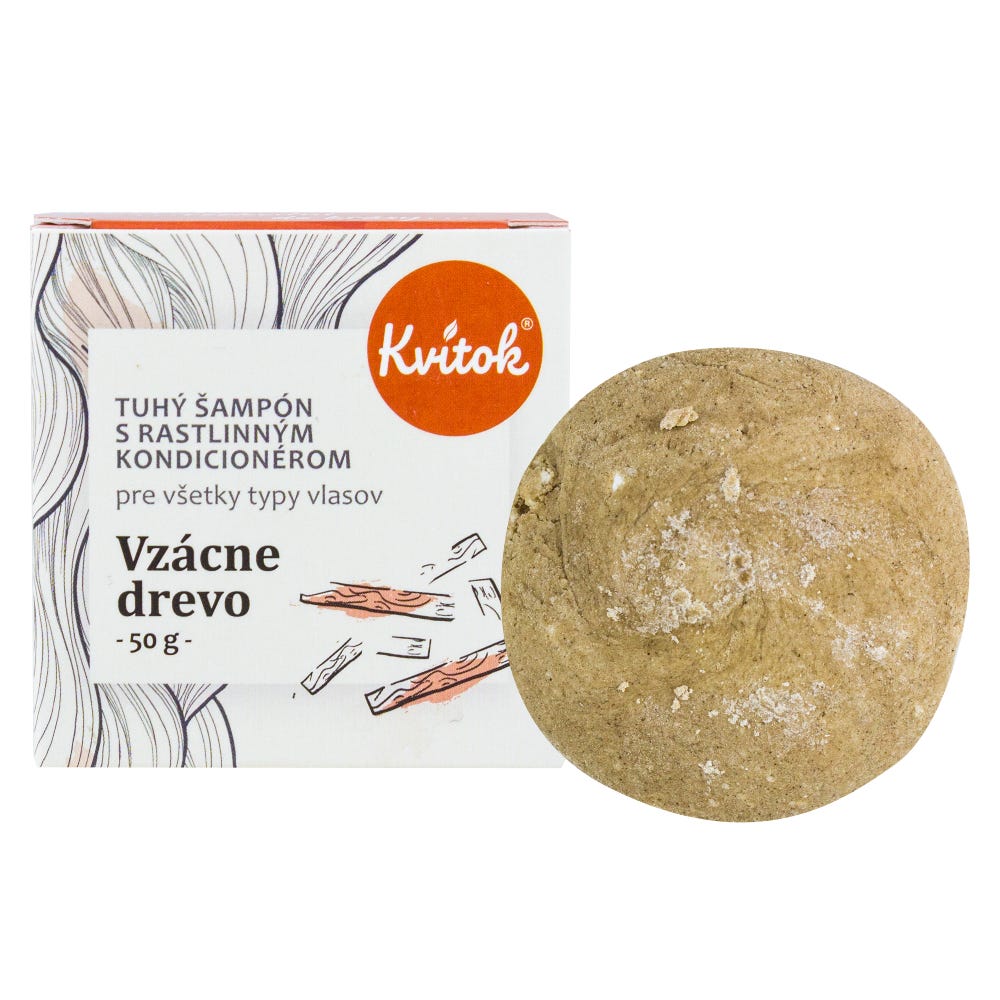 Kvitok Tuhý šampon Vzácné dřevo 50 g