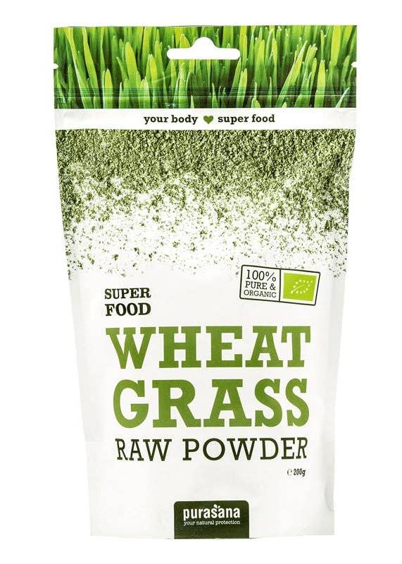 Purasana Wheat Grass Powder - Zelená pšenice BIO 200 g
