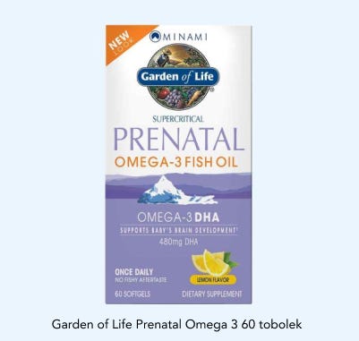 omega 3 těhotné garden of life